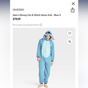 DISNEY Lilo and Stitch onesie/ Stitch costume